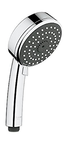 Grohe Handbrause Vitalio Comfort, 26092000, Duschkopf mit 3 Strahlarten, StarLight Oberfläche, CoolTouch Sicherheitsgehäuse, SpeedClean Antikalk-System, Brausekopf Ø 10 cm, Chrom, 20859 8 im Sale